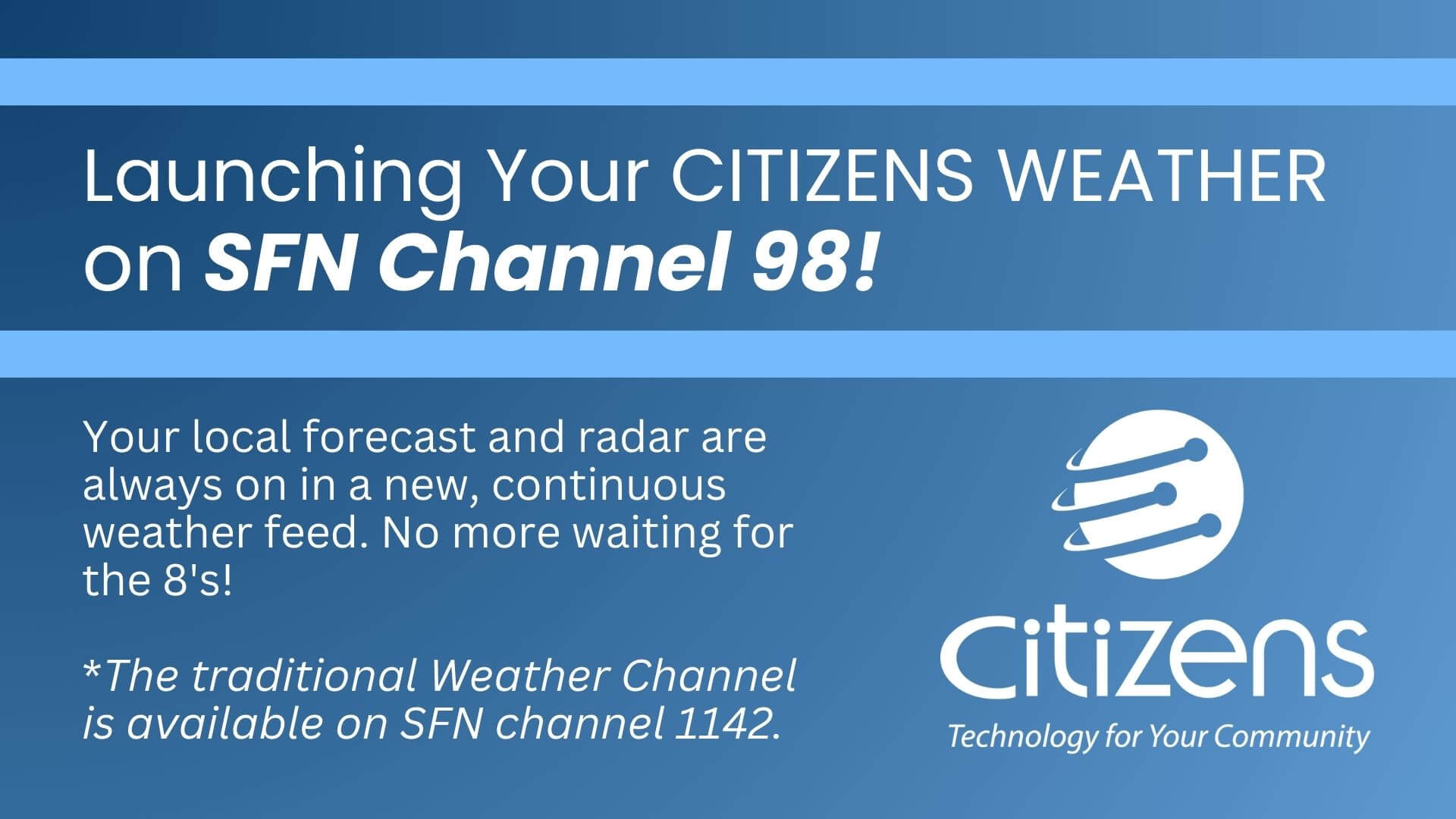 Citizens Weather! Ch 98 Display