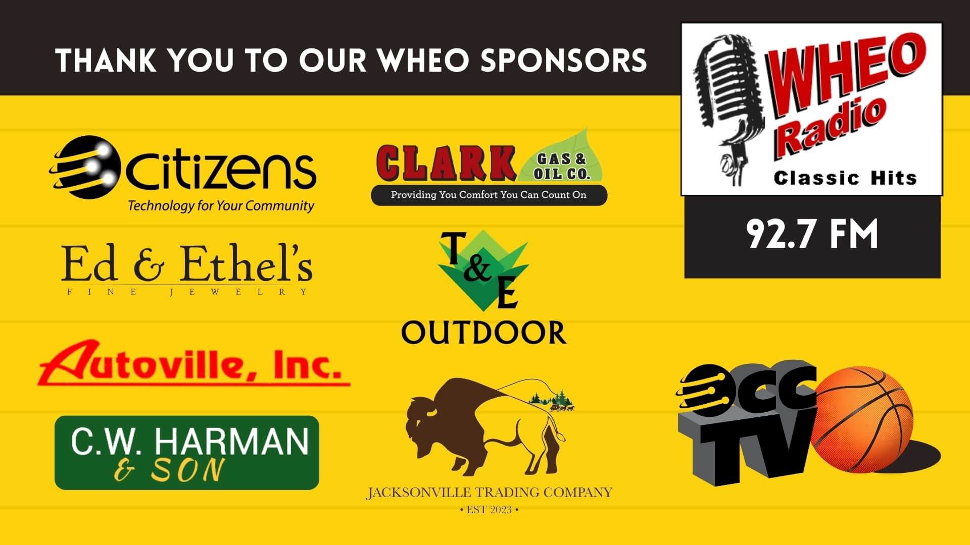 WHEO Sponsors